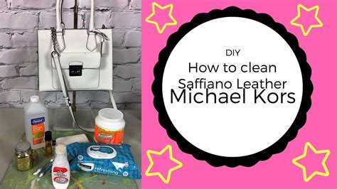 michael kors fabric purse cleaner|how to clean saffiano leather.